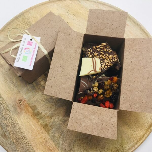 boite en papier de cacao