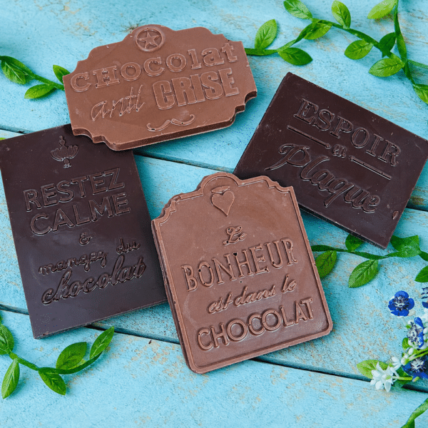 tablette chocolat message Tiffanie