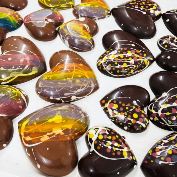 coeur chocolat guimauve caramel